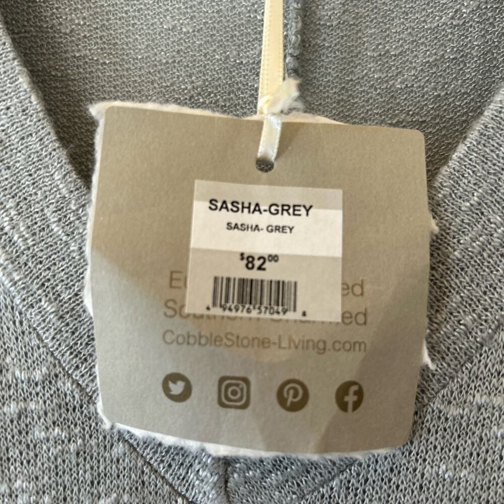 Cobblestone Living Sasha Gray Swing Tunic Top Made in Italy - Picture 10 of 10